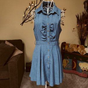 NWT CBR blue sleeveless dress sz Large